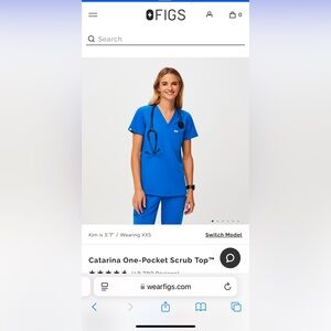FIGS Catarina Scrub Top - Size M